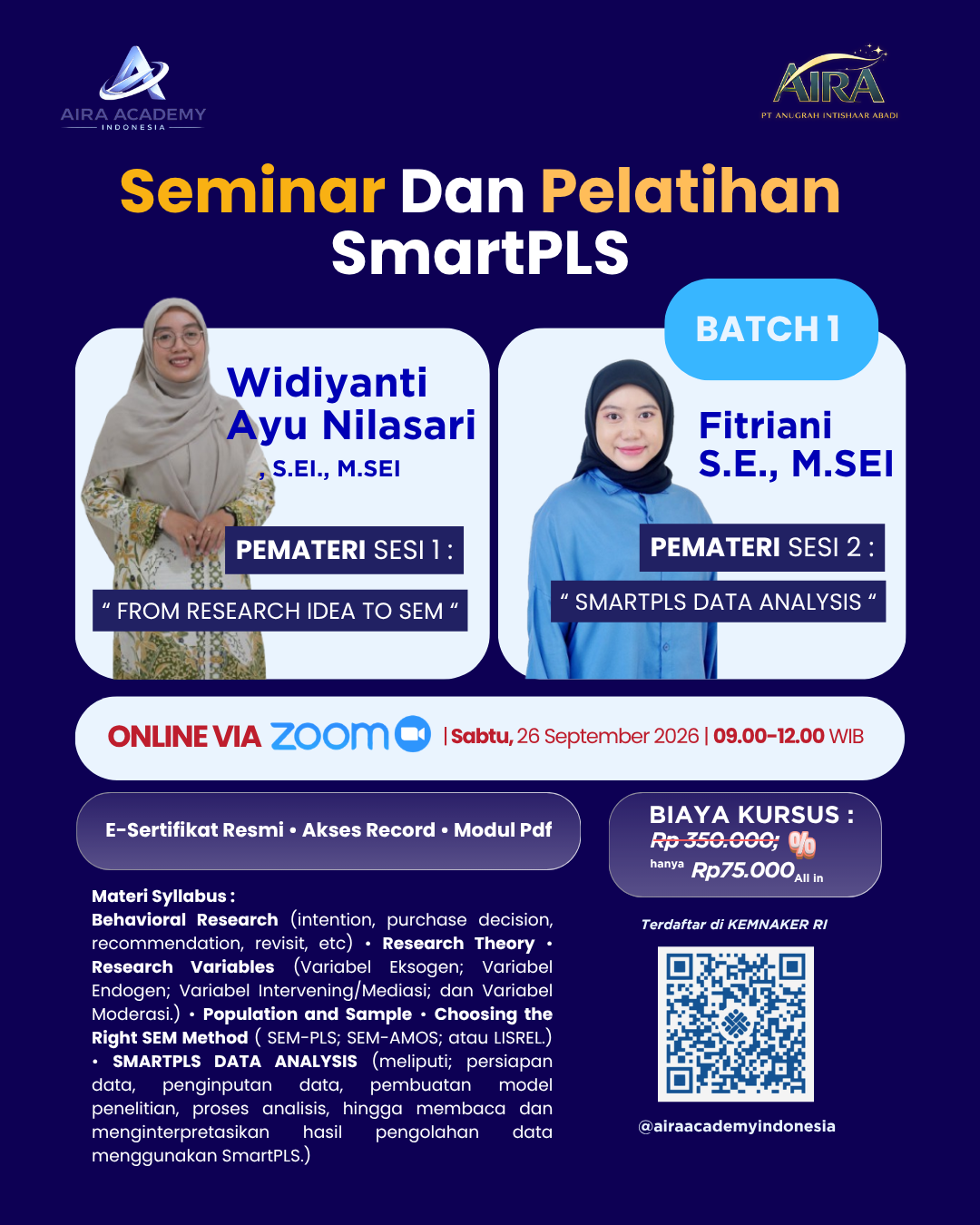 Seminar Dan Pelatihan SmartPLS